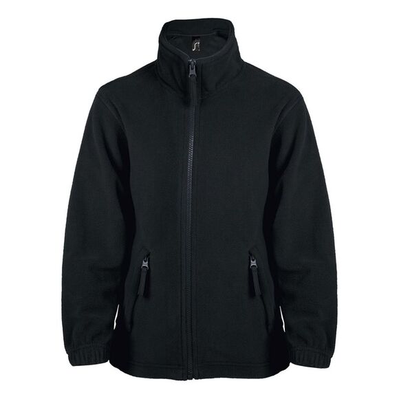SOLS Childrens/Kids North Fleece Jacket / Black